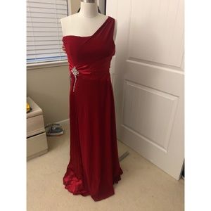 Beautiful red gown